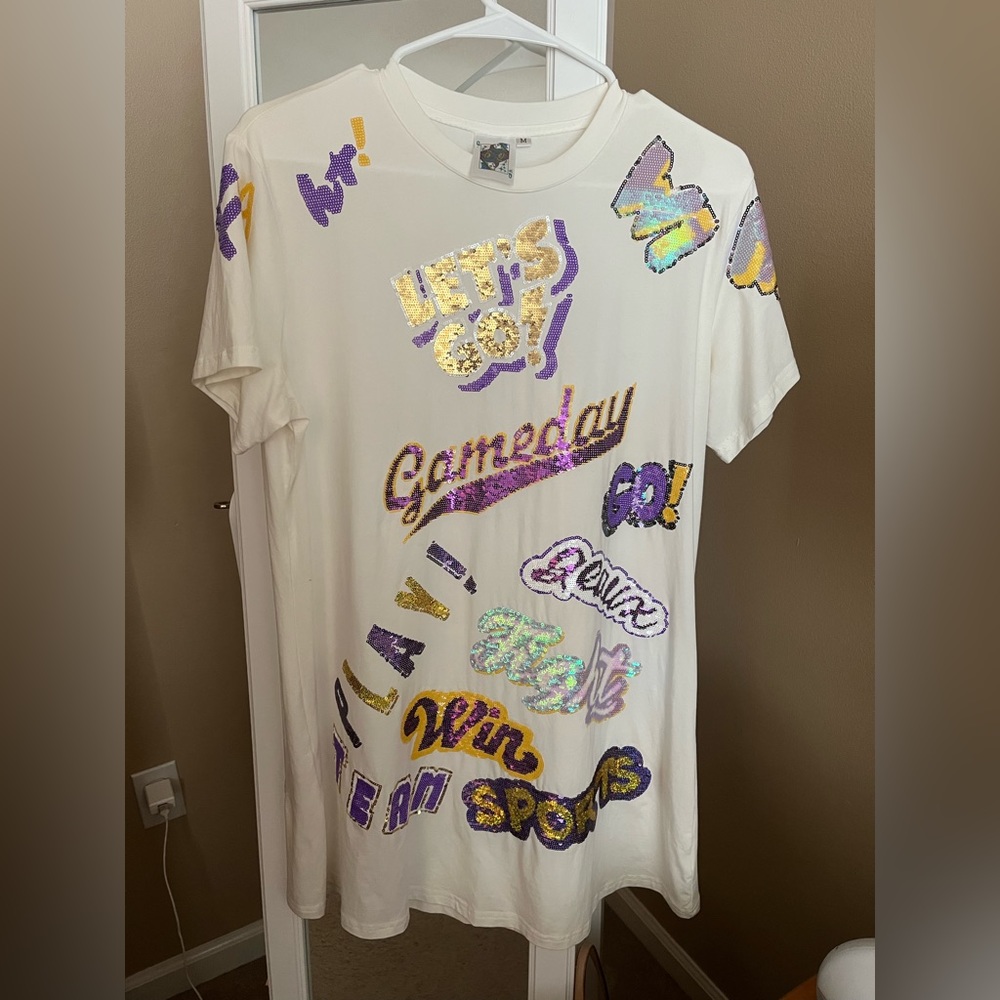 Queen of Sparkles “Win” Gameday Dress